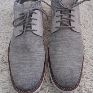 J Murphy Mens 12M Gray Knit Casual Oxford Shoes Lightweight ComfortDress Sneaker